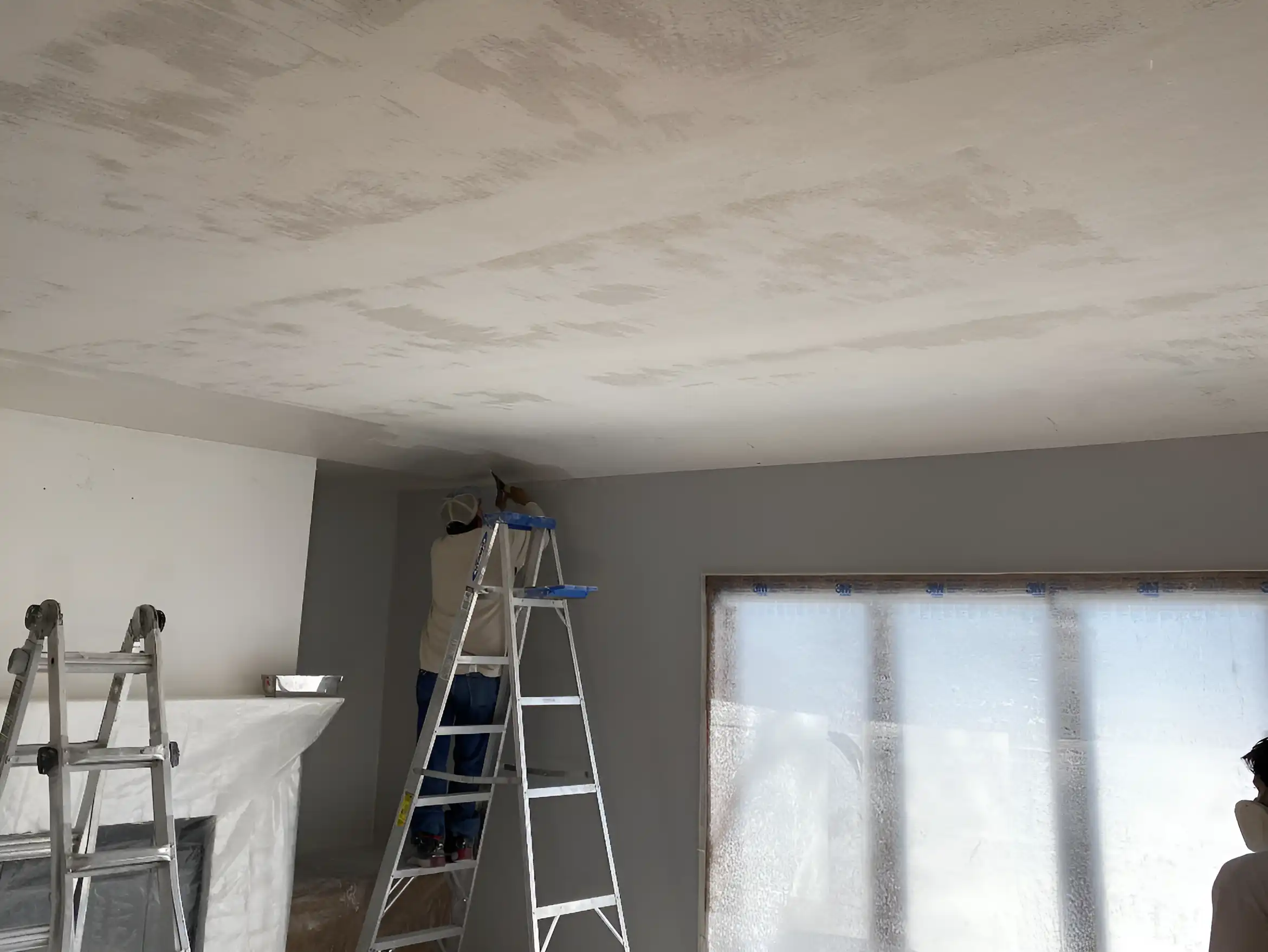 removing popcorn ceiling